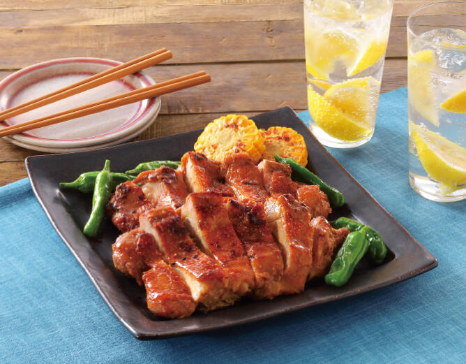 焦がし味噌の風味香る　鶏の照り焼き生姜味噌